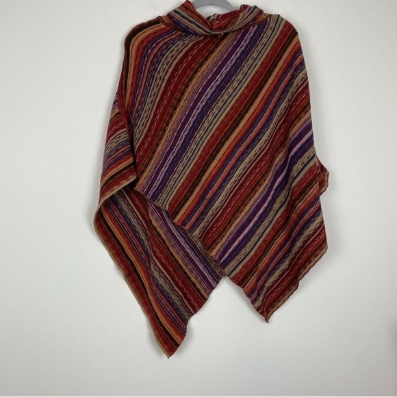 Big Buddha Pancho Sweater Multicolored One size Boho Cowl Neck - Picture 3 of 5